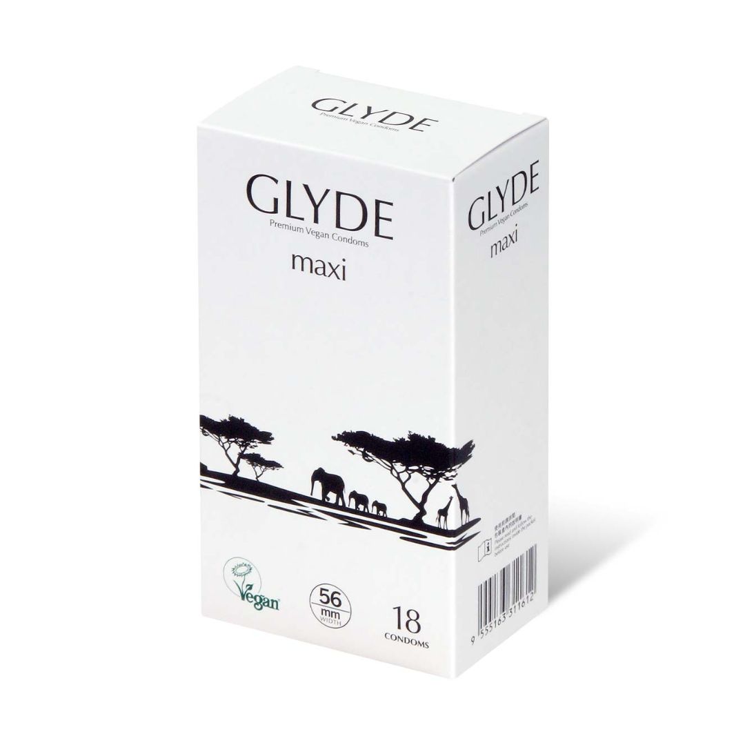 Glyde 純素乳膠安全套(18片裝) – 大碼Maxi - Organic we 對得住地球基地